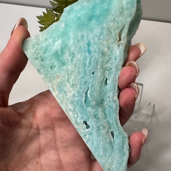 Beautiful Blue Hemimorphite Slice/Slab - Picture 6 of 10